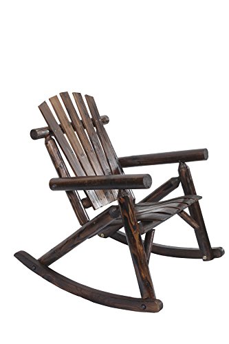 American Furniture Classics Log Rocking Chair, Burnt
