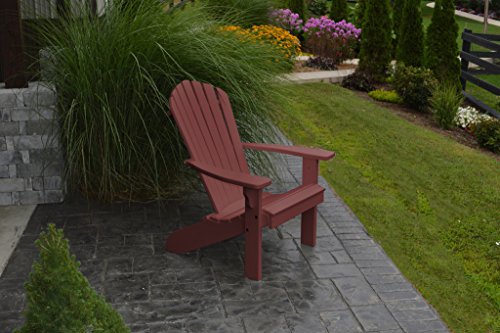 A&L Furniture Company Recycled Plastic Fanback Adirondack Chair