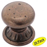 Amerock BP4485-RBZ Rustic Bronze Ambrosia Euro Stone Round Cabinet Hardware Knob, 1-1/4″ Diameter – 25 Pack