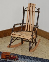 Rustic Hickory Child’s Rocker *ALL HICKORY* Amish Made USA