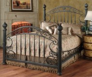 Hillsdale Furniture 1335BKR Chesapeake Bed Set with Rails, King, Rustic Old Brown