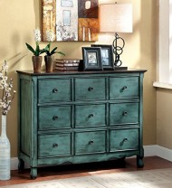 Furniture of America Camina Vintage Style Storage Chest, Antique Green/Brown